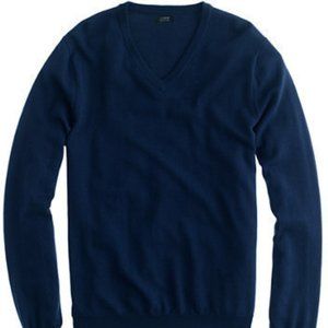 Slim Fit J.Crew Mens Navy Merino Wool Sweater NWT